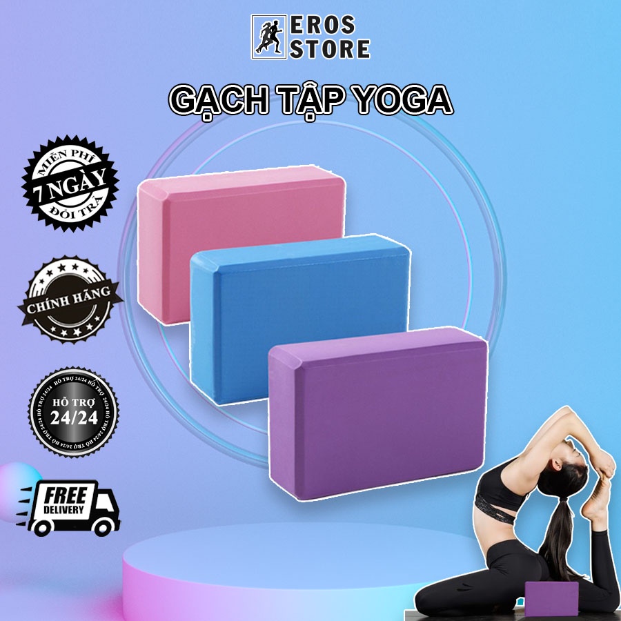 Gạch tập yoga cao cấp, dụng cụ tập Yoga tại nhà EROS