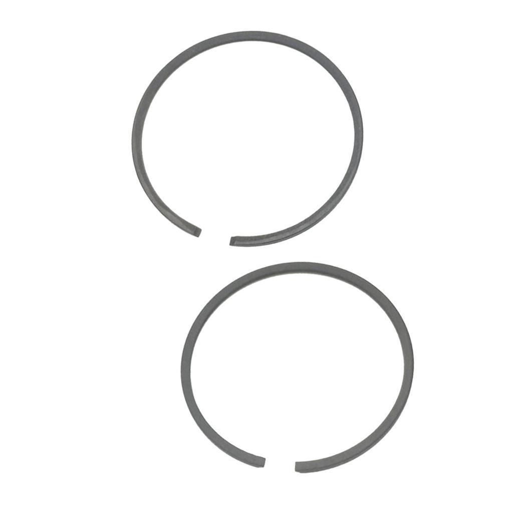 2 Pieces 47mm Piston Rings for 80cc 2-Stroke Engine Bike