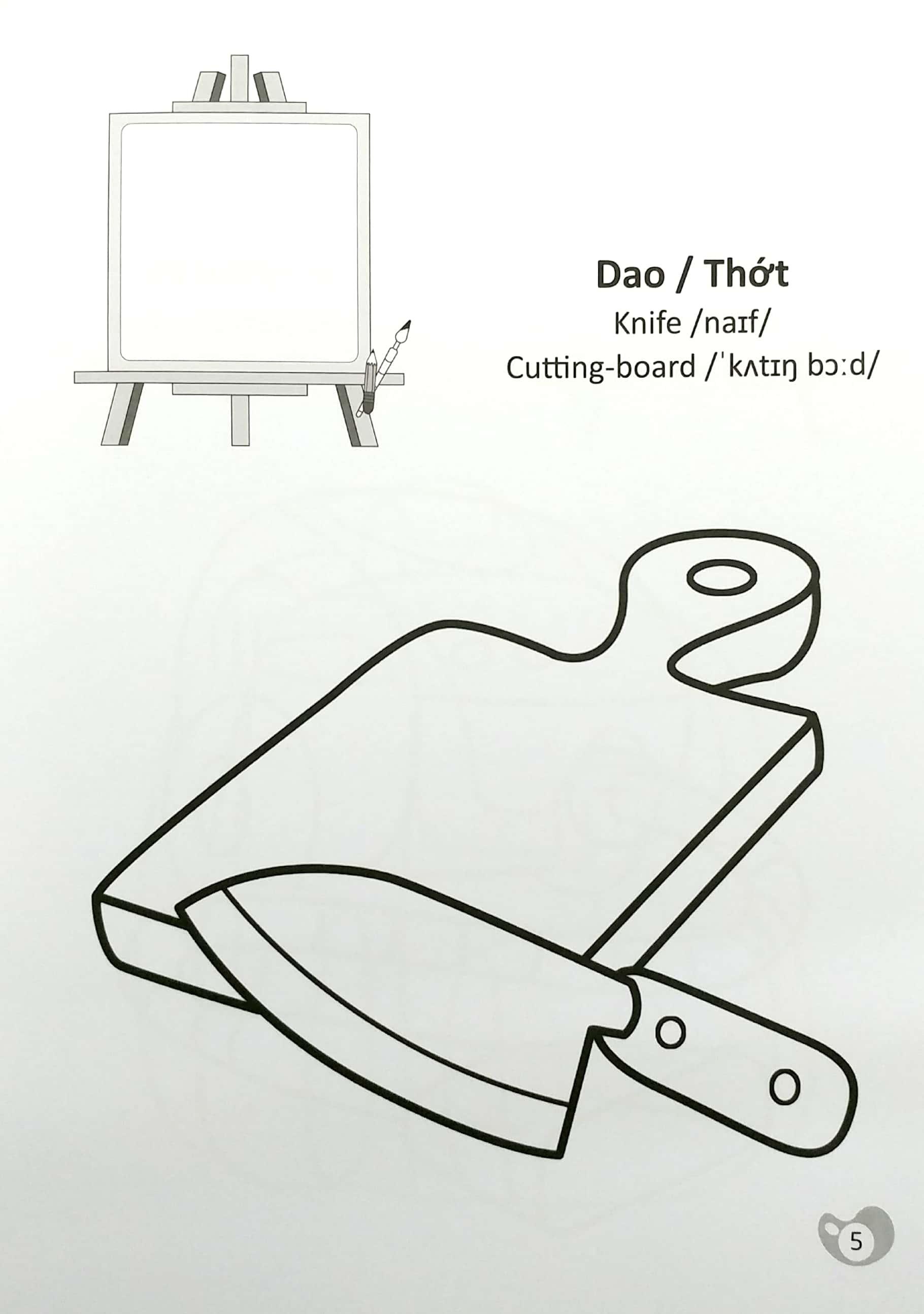 Tô Màu Chúng Mình Tập Làm Họa Sĩ - 3-6 Tuổi - Đồ Vật Hàng Ngày