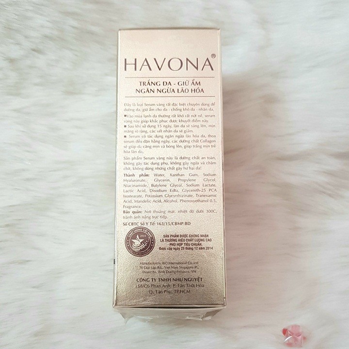 Serum Collagen Trắng Da Giữ Ẩm Ngăn Ngừa Lão Hóa Havona