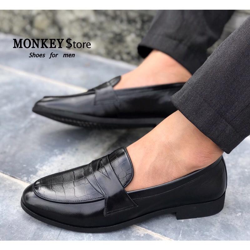 Giày tây nam, Giày công sở Da Pu dập vân - Mã GTN62