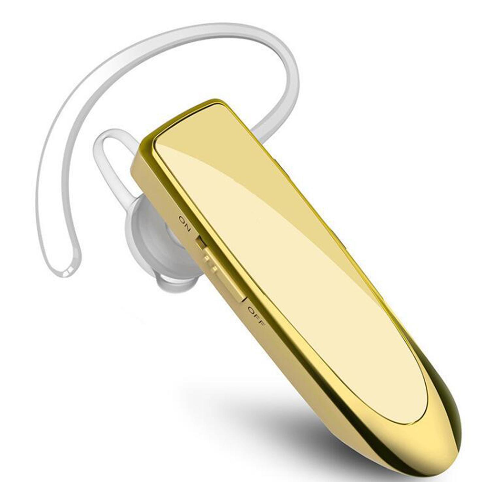 Bluetooth Headset Wireless Earpiece Business Workout Trucker Driving White