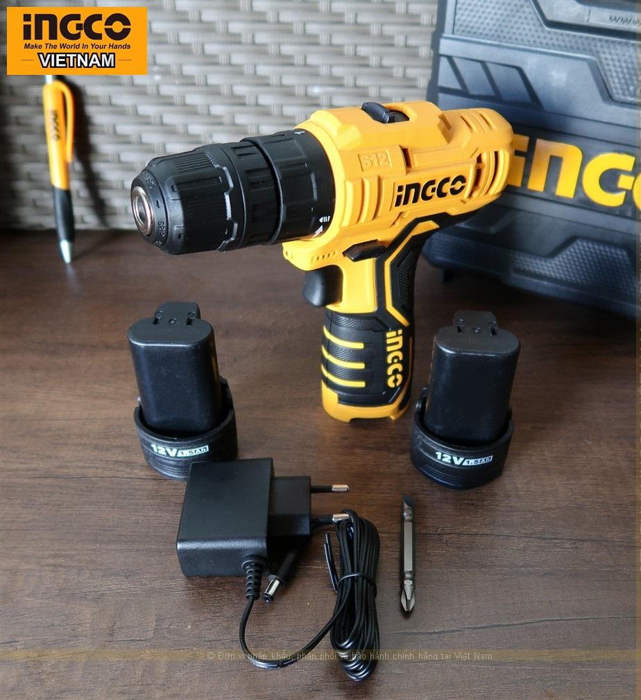 MÁY KHOAN VÀ VẶN VÍT DÙNG PIN 12V INGCO CDLI12325 - HÀNG CHÍNH HÃNG