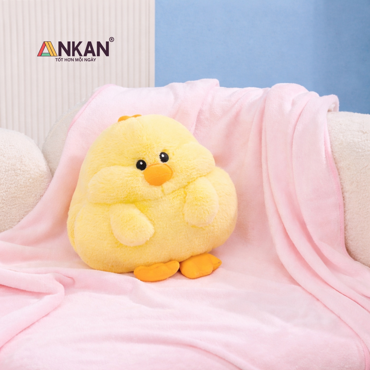 Bộ Chăn Gối Văn Phòng ANKAN Kiểu Mới 3 Trong 1 - Ngủ Trưa Thoải Mái Tại Văn Phòng, Quà Tặng Bạn Bè Người Yêu