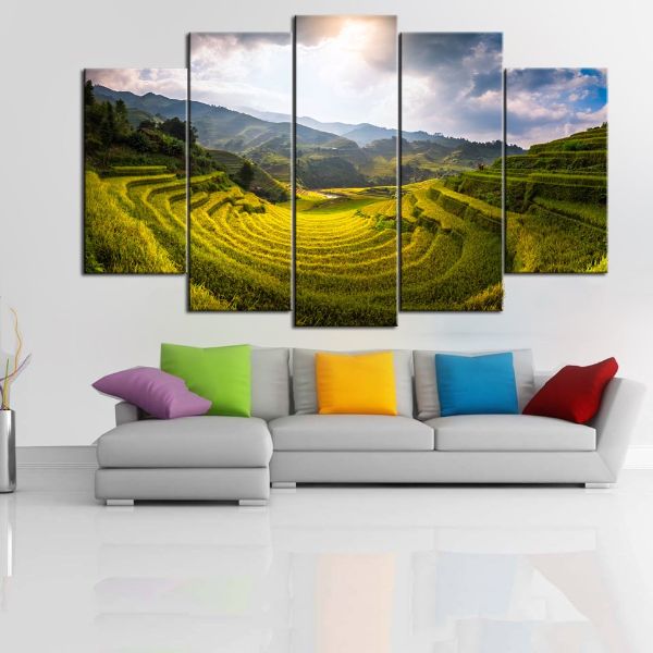 Tranh Ruộng Bậc Thang |Cánh Đồng Lúa Sapa |T3M-NEW-238