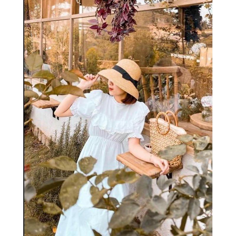 Váy trắng công chúa Vintage