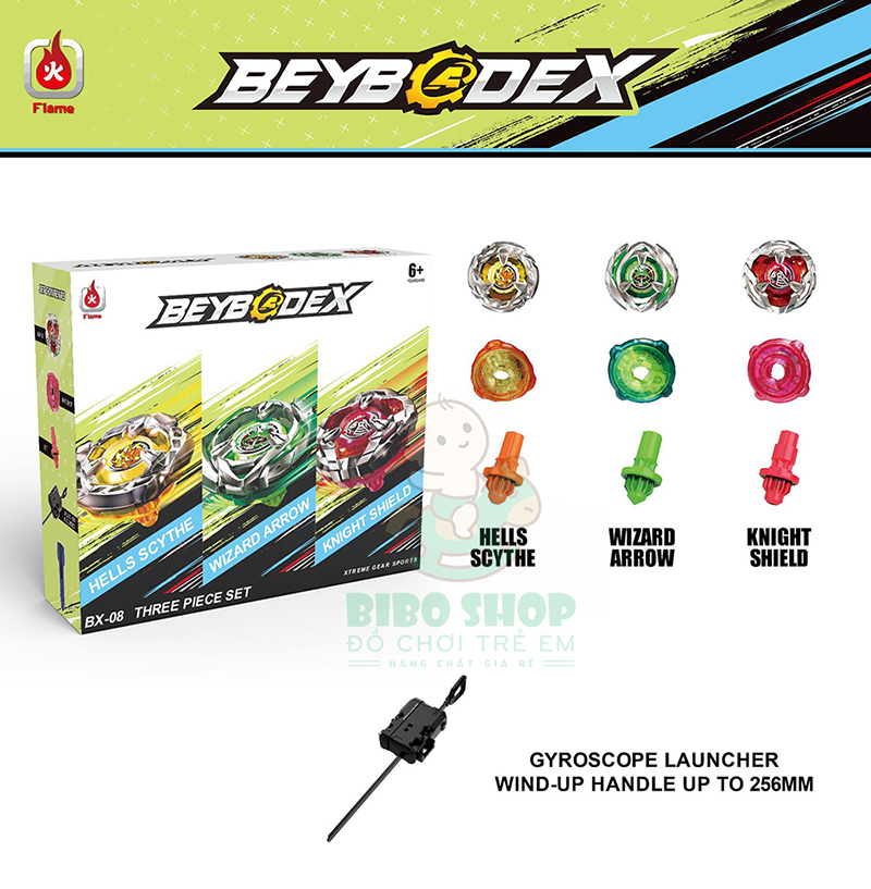 Nguyên Bộ Con Quay BeybladeX BX08 | BX08 Bộ 3 Trận chiến 3on3