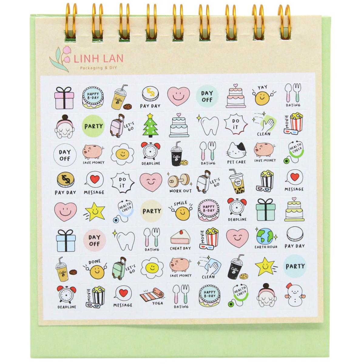 Lịch Bàn Teen Mini 2026 - Size S - Linh Lan - Mẫu 2