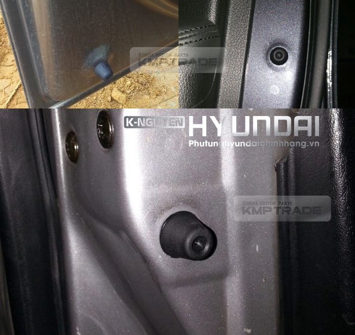 Cao su giảm chấn cánh cửa xe Hyundai Kia - Dùng chung cho các dòng xe I10, Morning, Accent, Elantra, Forter, K3, Cerato, Tucson, Santafe,...