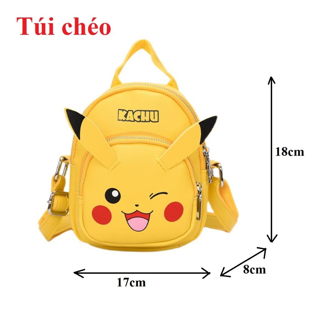 Set Ba lô &amp; Túi Chéo Pikachu Cho Bé Trai Bé Gái