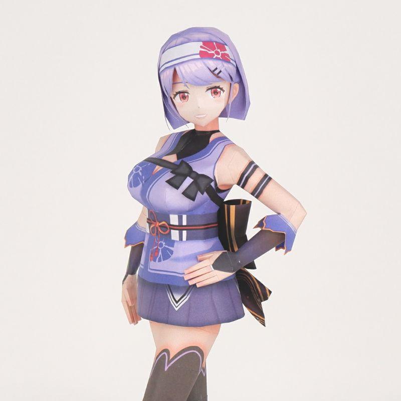 Mô hình giấy anime girl Anime Virtual idol VTuber Asano Akane