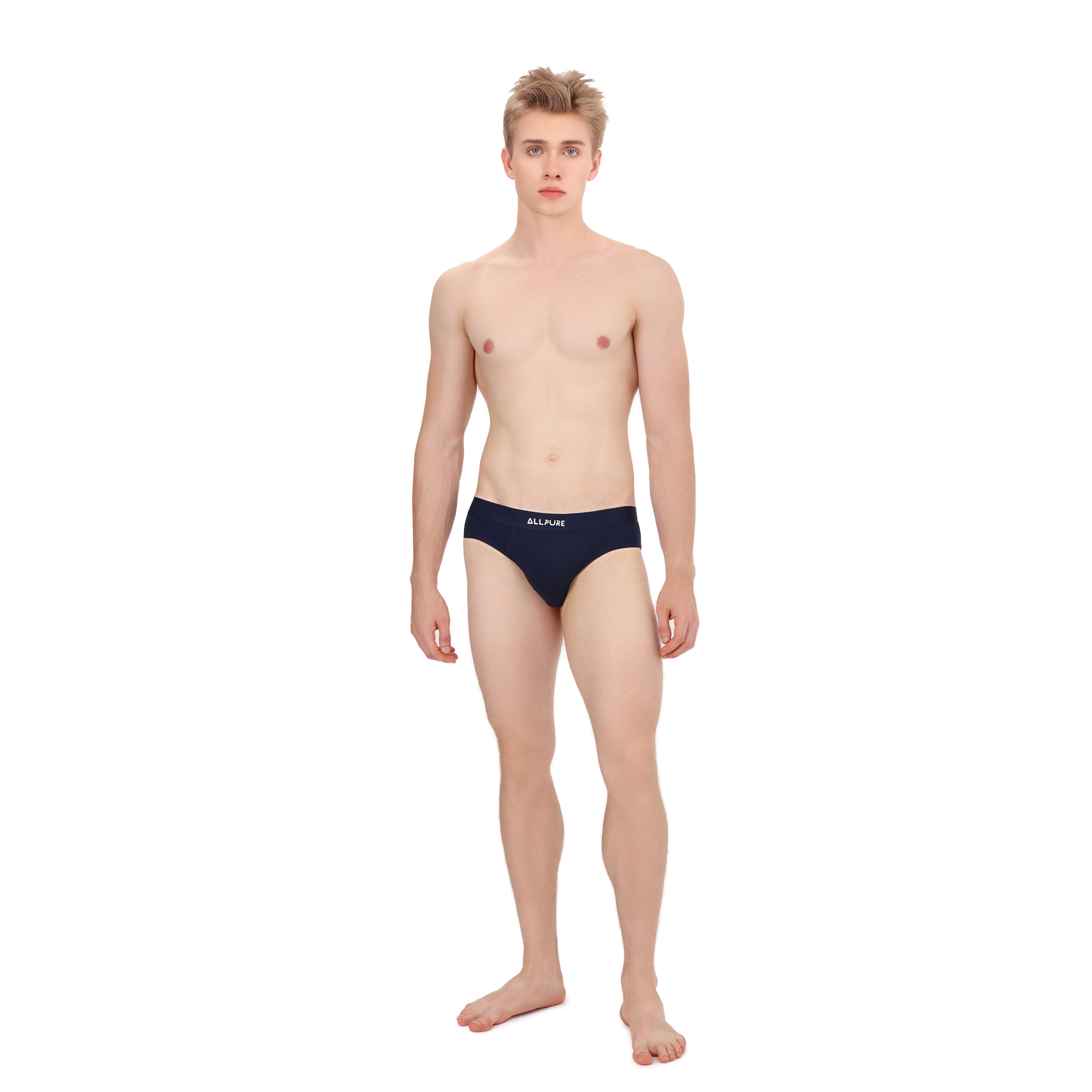 Combo 4 quần lót nam đơn sắc ALLPUR Brief Bamboo Cooling mặc siêu mát