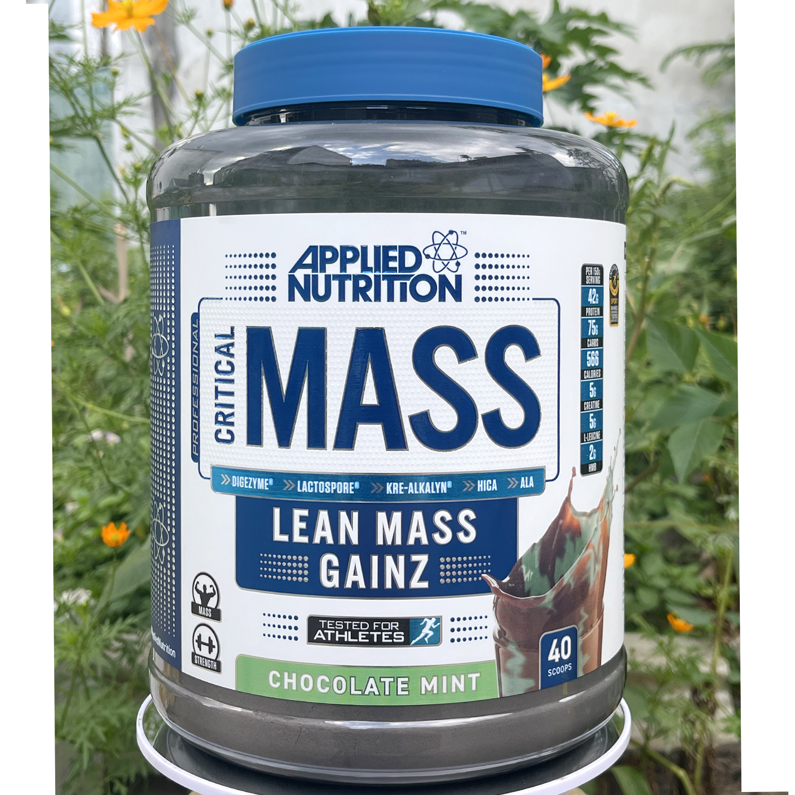 Sữa tăng cân tăng cơ nạc Critical Mass của APPLIED NUTRITION hương Socola Bạc Hà hộp 2.4kg hỗ trợ tăng cân, tăng cơ nhanh cho người gầy kén ăn