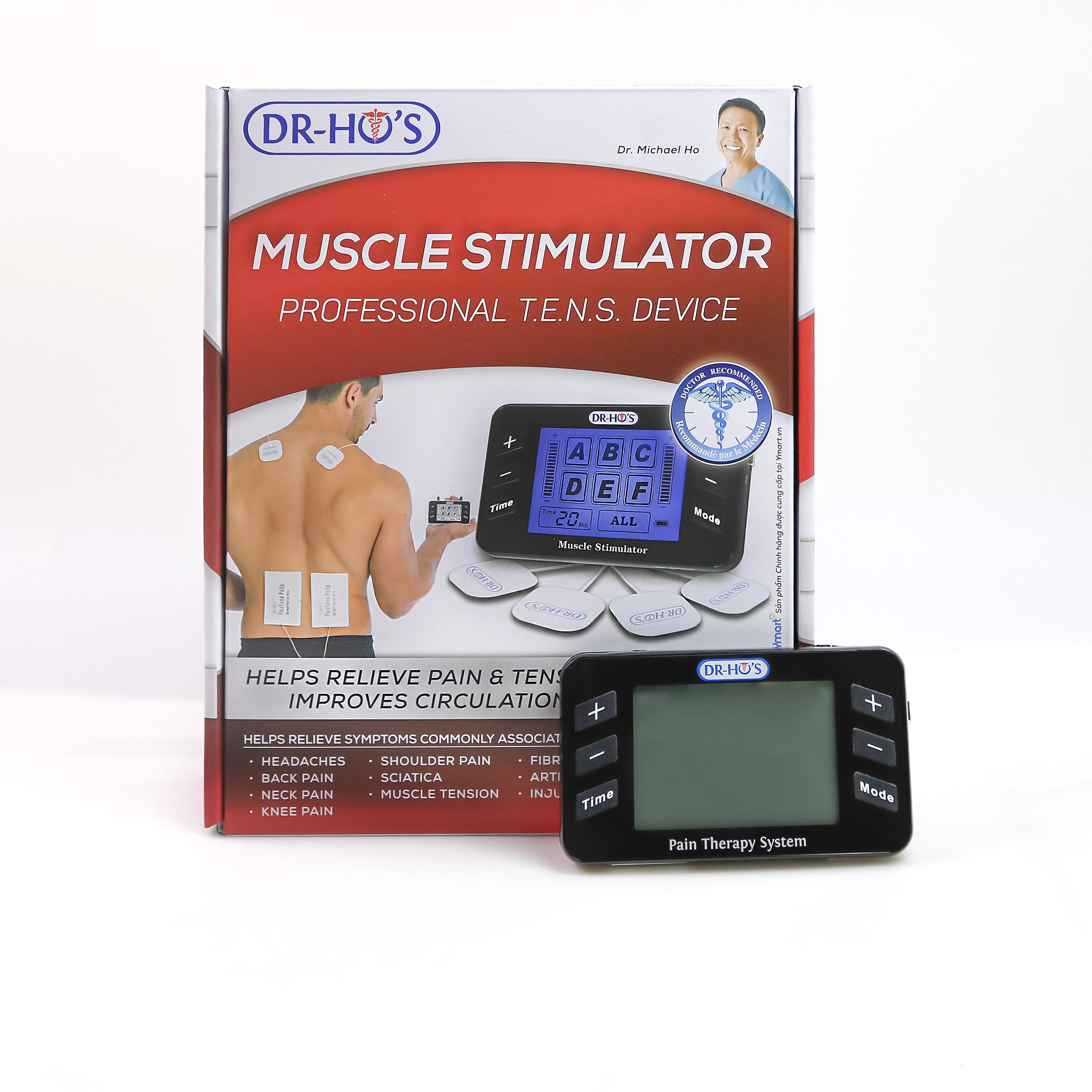 Máy massage Dr Ho's Muscle Stimulator Thế hệ mới Pin Sạc