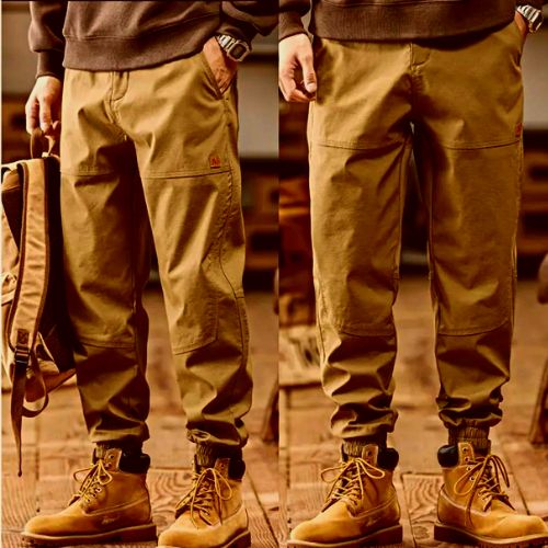 Quần Jogger nam - Quần kaki nam vải kaki co dãn dày dặn lưng thun sau khoá kéo phom chuẩn-tsstore95