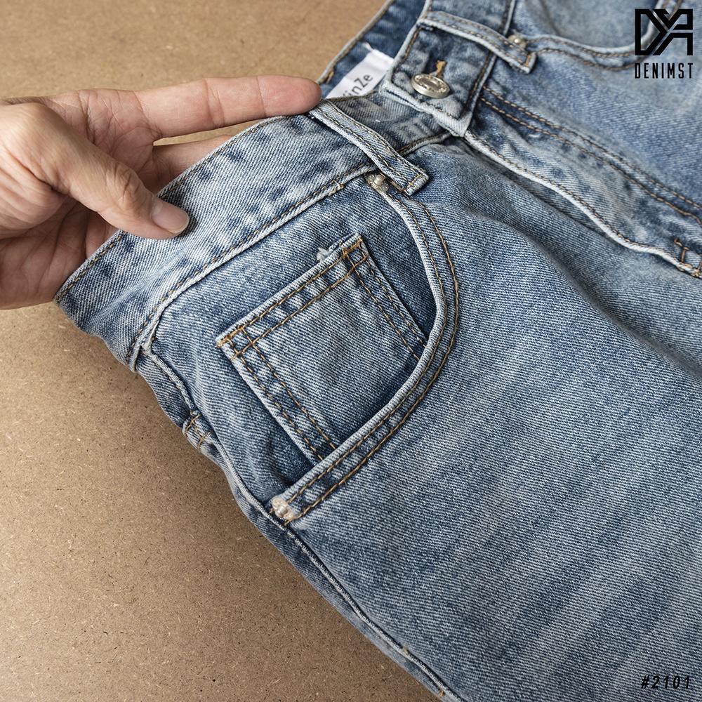 Quần Short Nam Cao Cấp DENIMST 2101 Chất Liệu Jean, Dáng Slim Fit