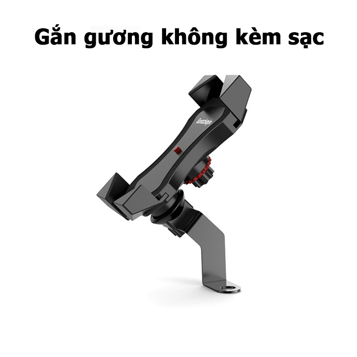 Kẹp điện thoại giá đỡ điện thoại gắn trên xe máy xe đạp có hỗ trợ sạc gắn bình ác quy