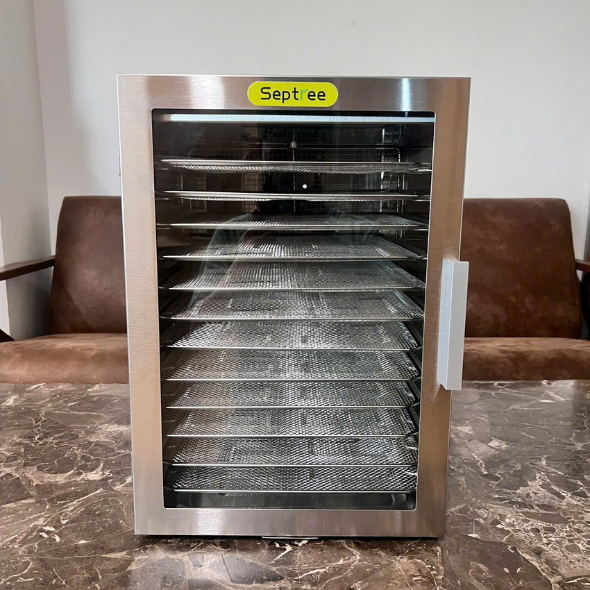 Máy sấy thực phẩm chuyên nghiệp 12 khay dung tích 45 lít thương hiệu Mỹ cao cấp Septree ST-06 - Hàng Nhập Khẩu