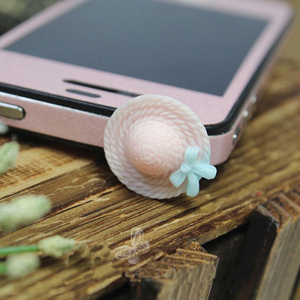 5pcs Cute Hat Charms for cell phone decorations, clothes