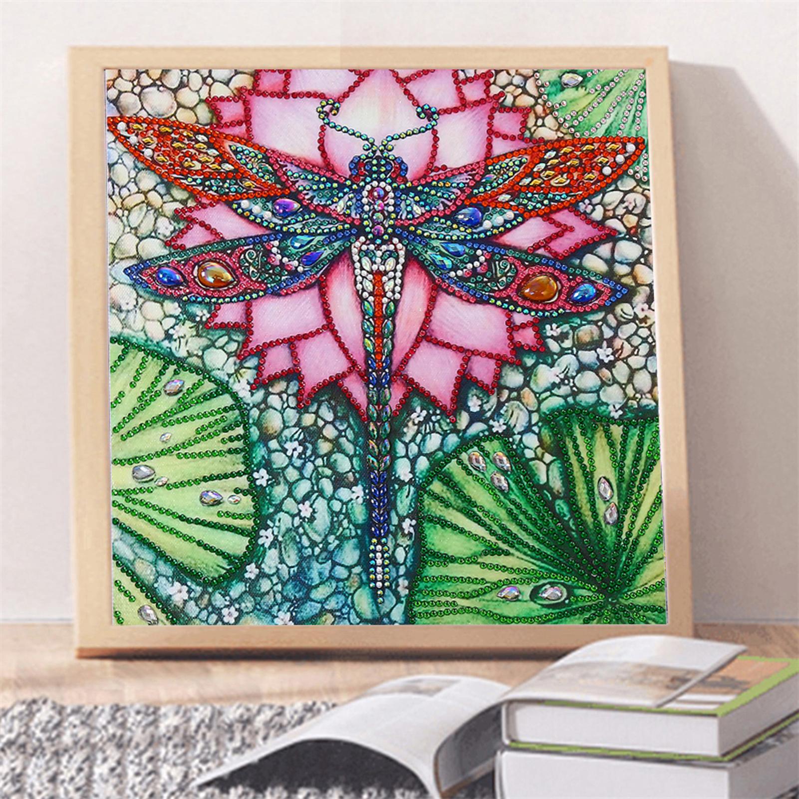 Tranh đính đá 5D tự làm hình động vật , bông hoa trang trí tường