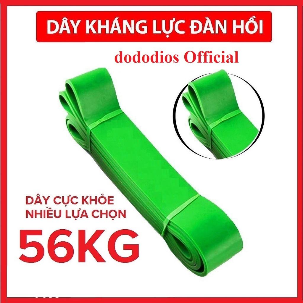 XANH LÁ 56KG - Dây Kháng Lực Powerband Đa Năng dododios, Hỗ Trợ Tập Luyện Thể Thao Tiện Lợi Tại Nhà