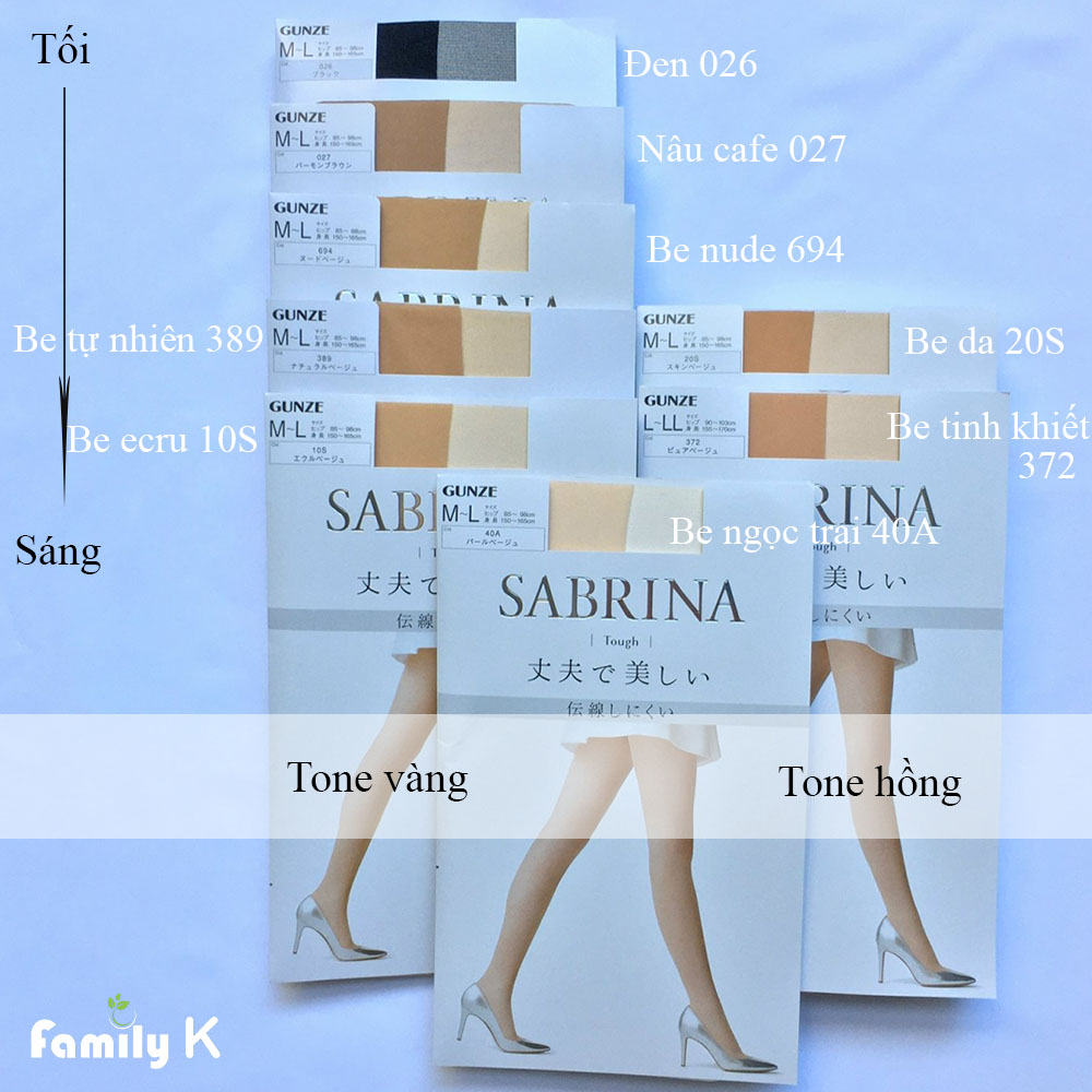 Quần tất Nhật SABRINA Tough chống xước siêu dai bền đẹp dùng 4 mùa