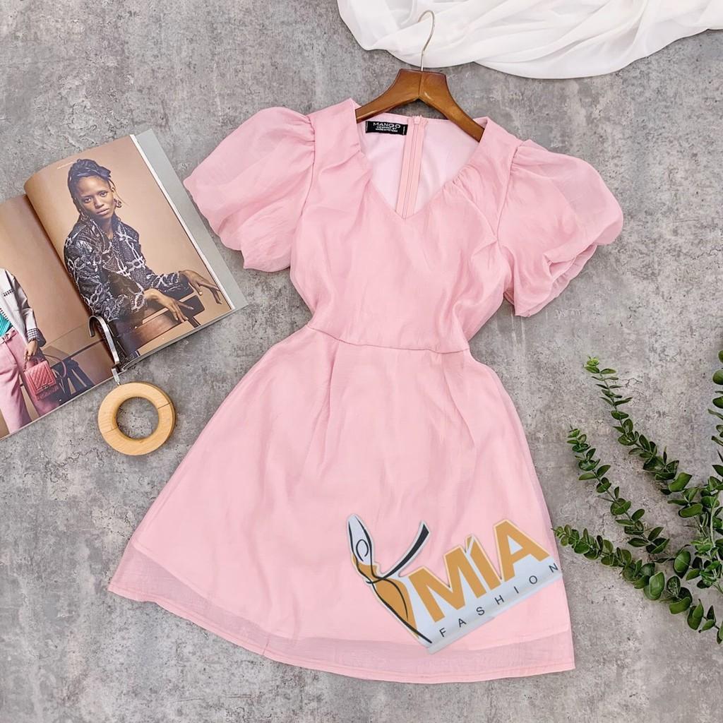 ĐẦM LƯỚI XÒE CỔ TIM 3 MÀU - DA2371
