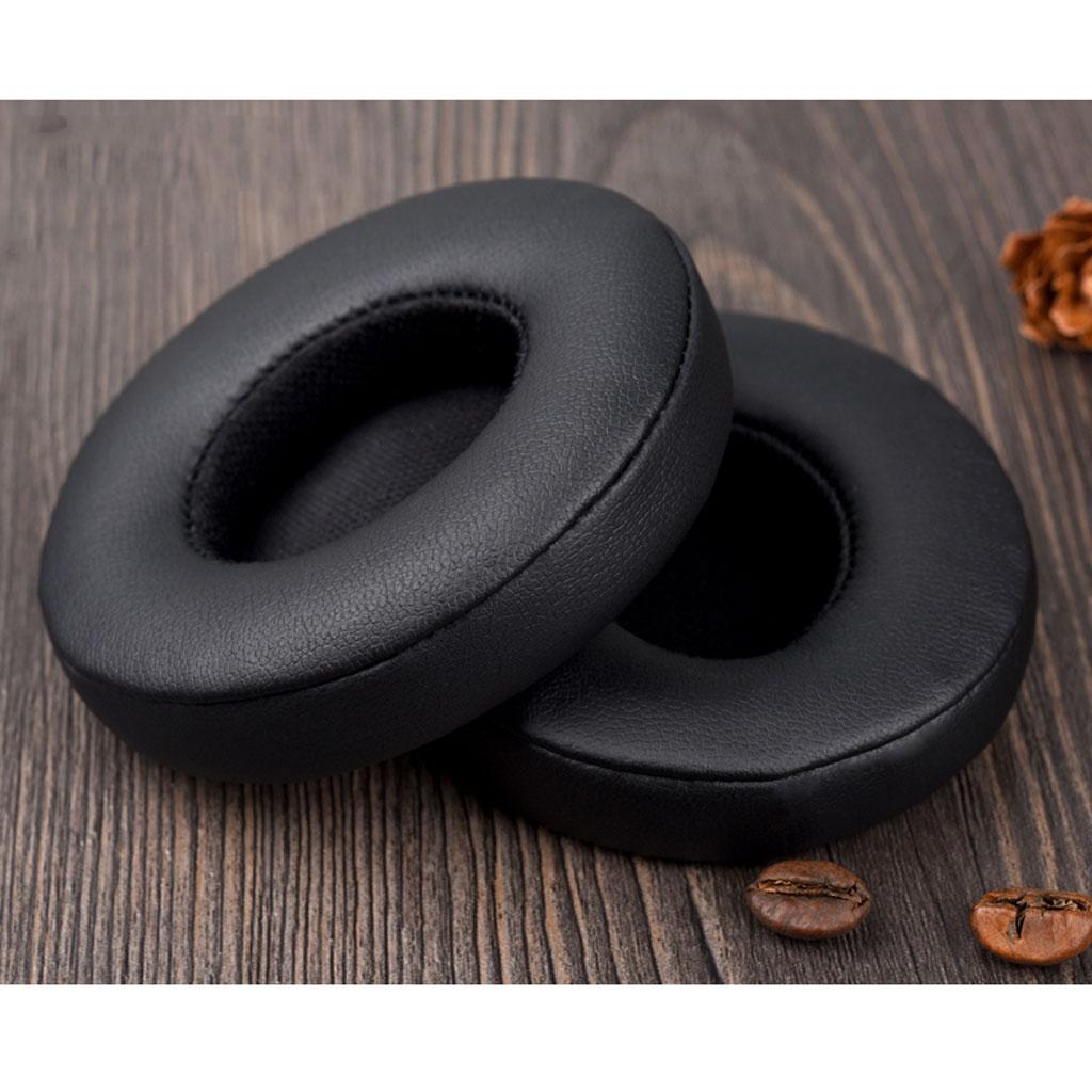 Headphones Ear Pads Cushions Covers Replacement for 2 Black