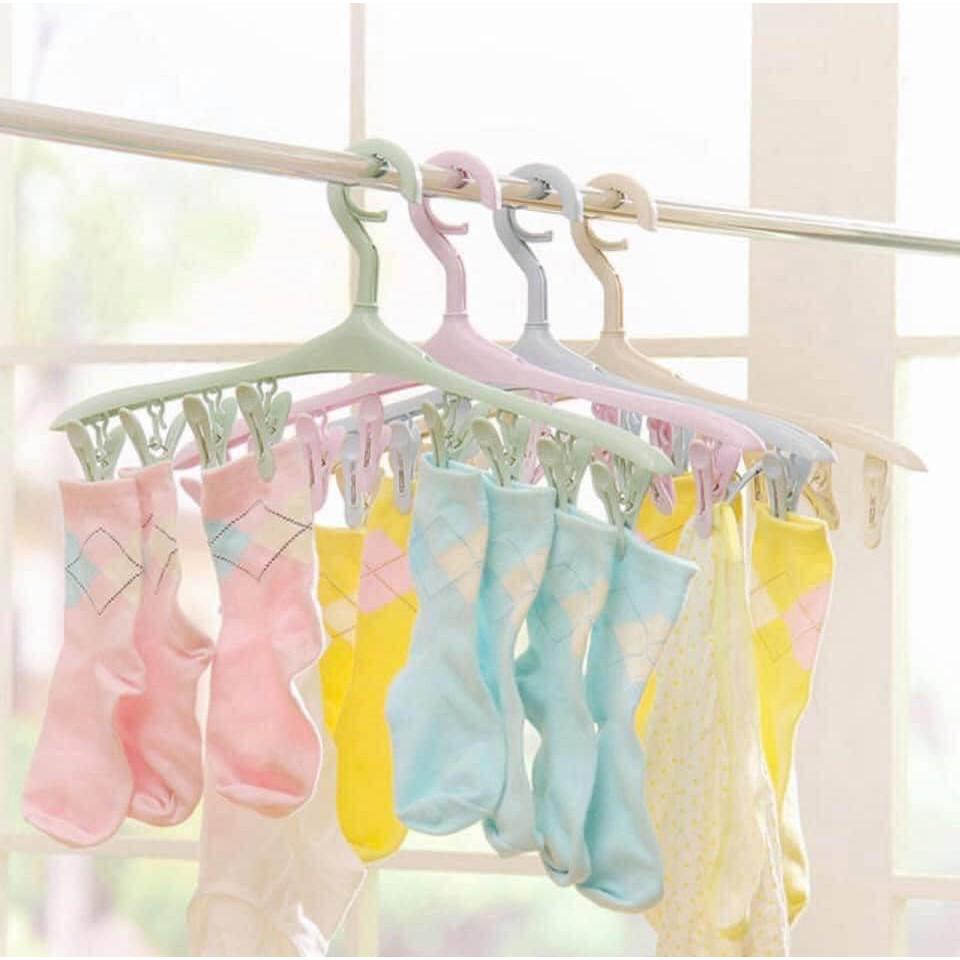 Móc phơi đồ 8 kẹp tiện dụng