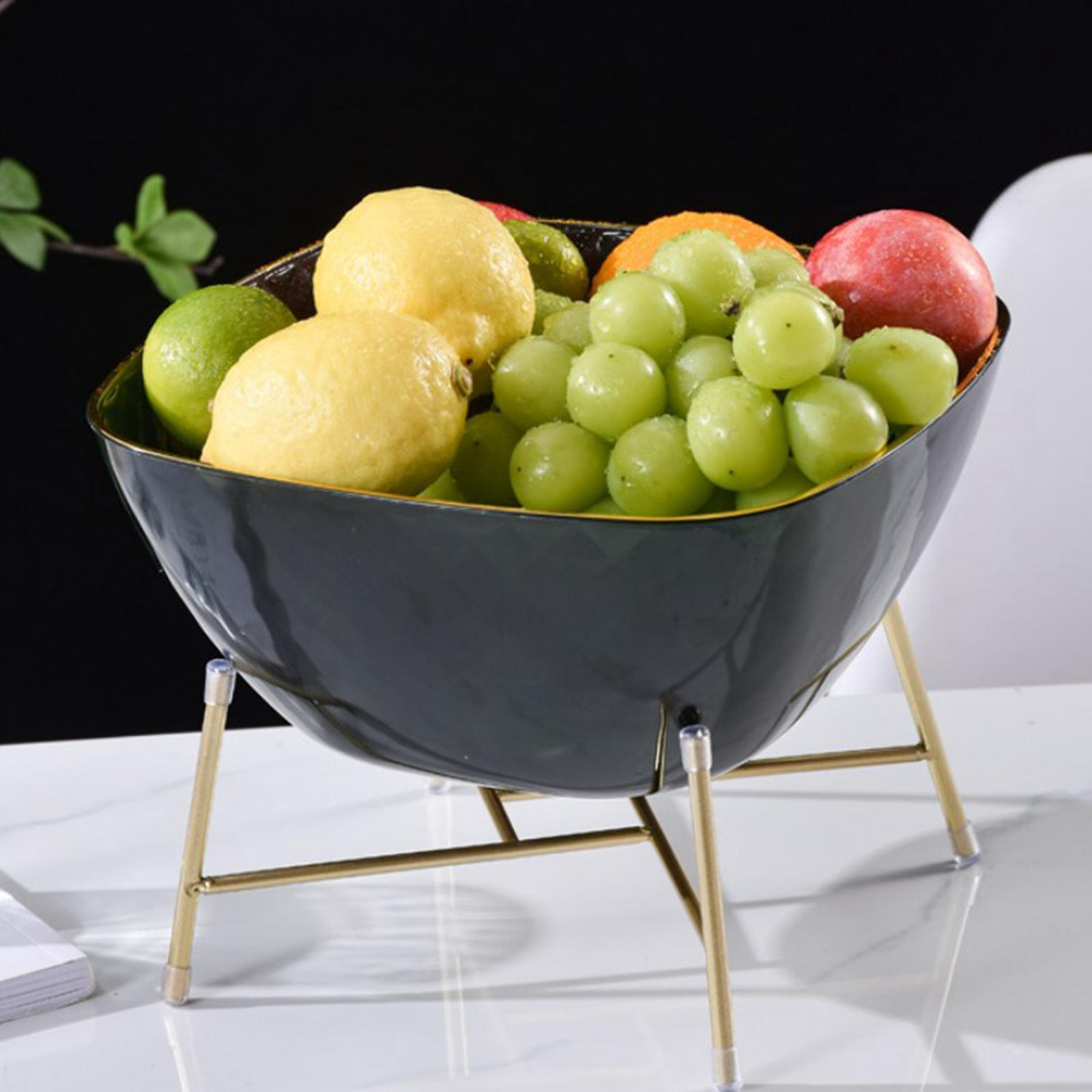 Fruit Plate Fruit Holder Snack Storage Tray for Kitchen Counter Dining Table