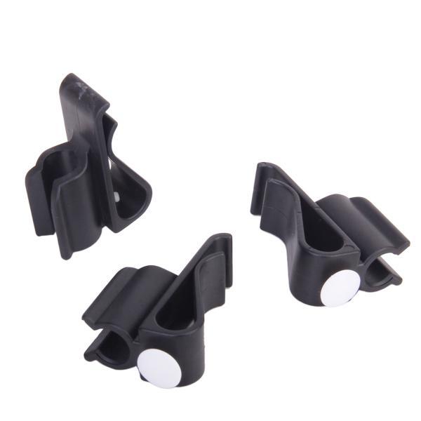 3Pcs Black Golf Bag Clip on Putter Holder Golf Organizer Ball Marker