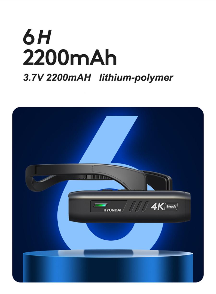 Wifi Headset 4K Camera Sport Action Camera mini wearable camera support APP wifi build-in 2200mAh battery 7 hour video recording