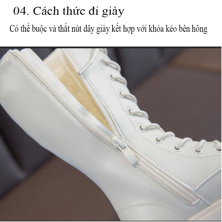 Giày boot cao cổ trẻ em nữ thiết kế đơn giản nhưng vẫn toát lên vẻ đẹp thời thượng