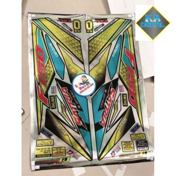 Tem rời Satria fi vàng xanh Crom cao cấp