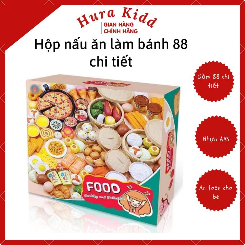 Bộ đồ chơi nấu ăn làm bánh 88 món cho bé