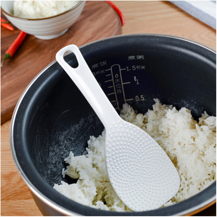 Set 02 chiếc muôi xới cơm Echo 19.5cm &amp; 19cm chống dính, kháng khuẩn - nội địa Nhật Bản