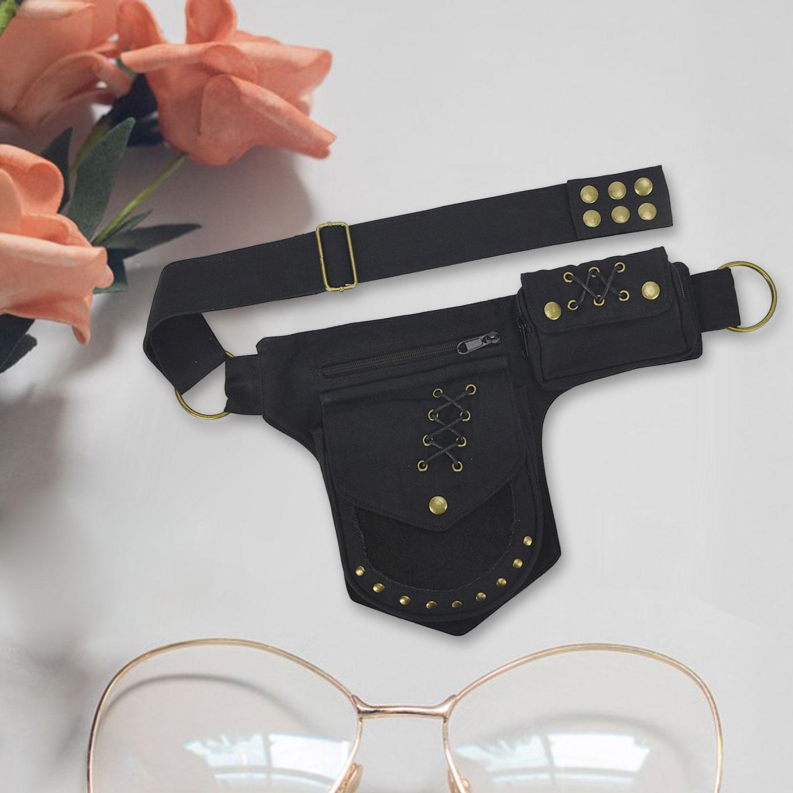 Waist Pack Adjustable Strap Stylish Fanny Pack for Street Hiking Backpacking