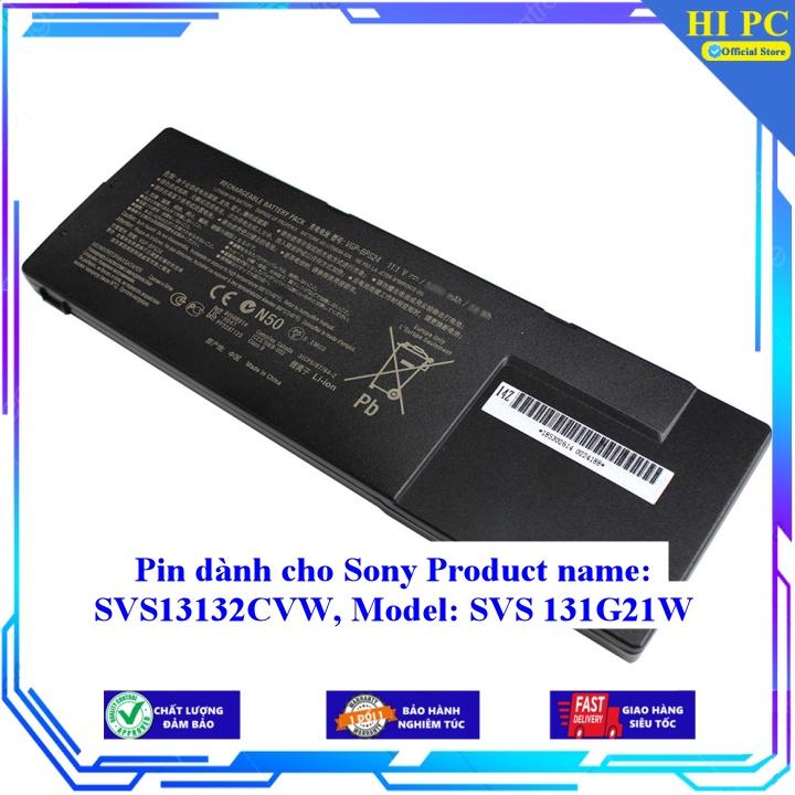 Pin dành cho Sony Product name: SVS13132CVW Model: SVS 131G21W - Hàng Nhập Khẩu