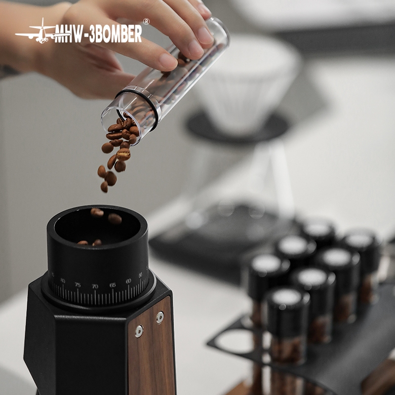 Bộ 8 Ống Đựng Hạt Cà Phê Kèm Khay Gỗ và Phễu MHW-3BOMBER | ENERGY TUBES SETS