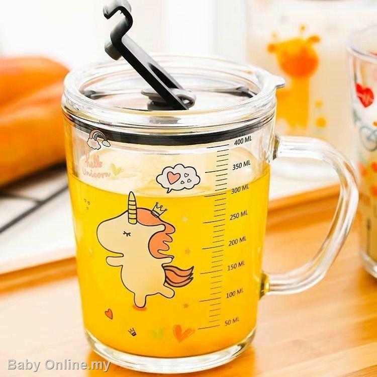 Cốc Chia Vạch Thủy Tinh Pha Sữa Cho Bé 350ml