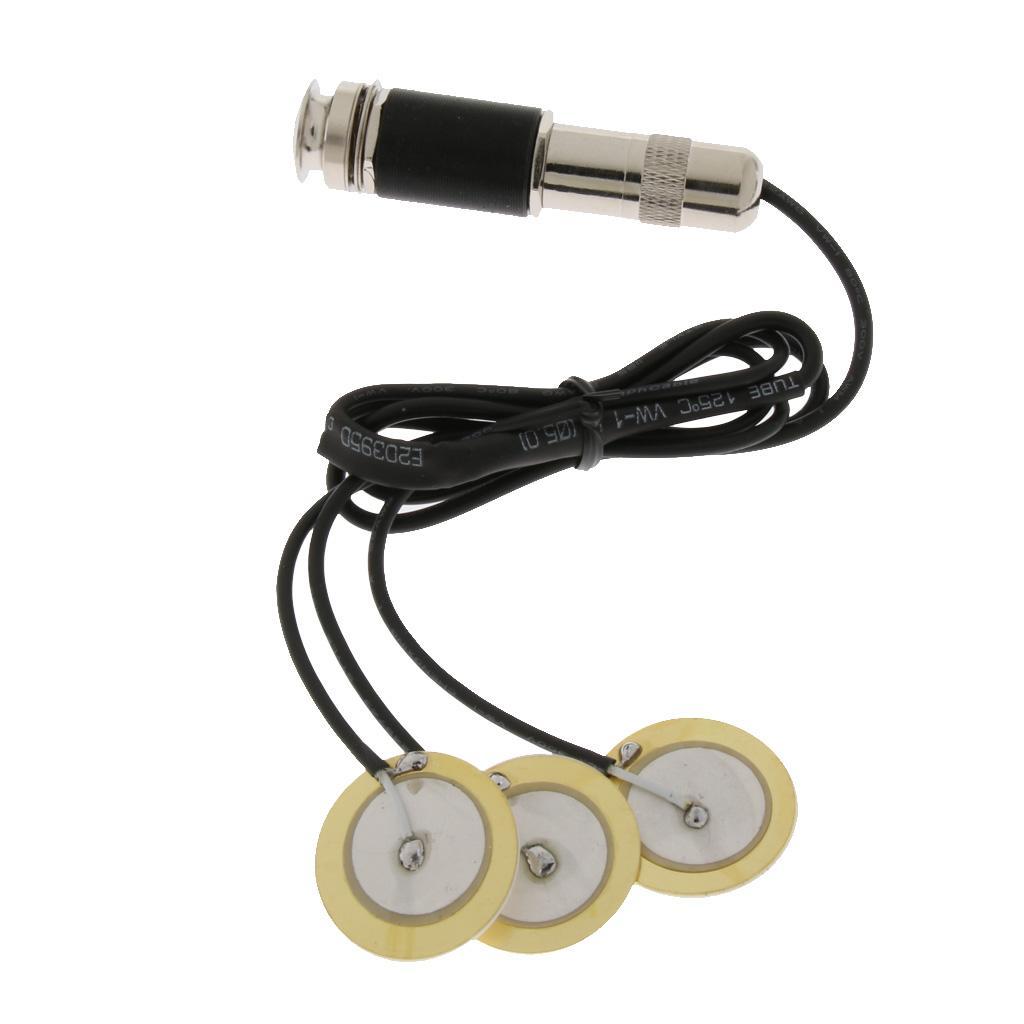 Transducer Pickup End Pin For Acoustic Guitar Ukulele Mandolin Parts