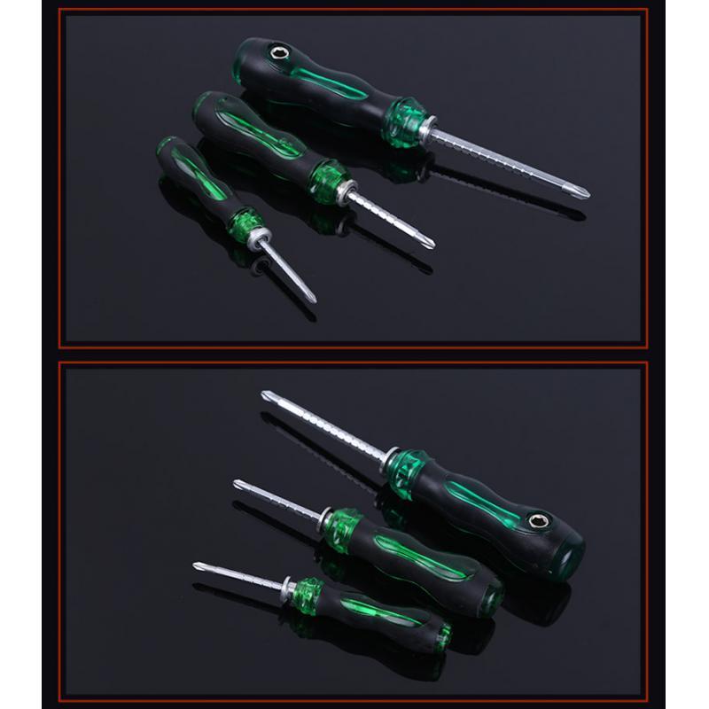 2x Multi Function Magnetic Screwdriver Cross Slotted Screw Driver T8 4inch
