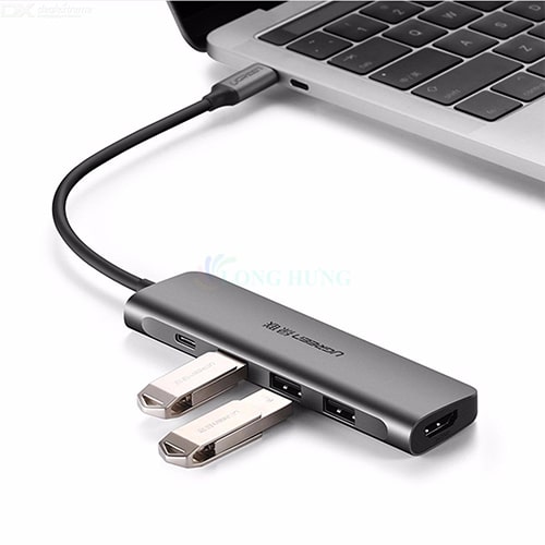 Cổng chuyển đổi Ugreen 6-in-1 USB-C Multifunctional Adapter CM136 80132 - Hàng chính hãng