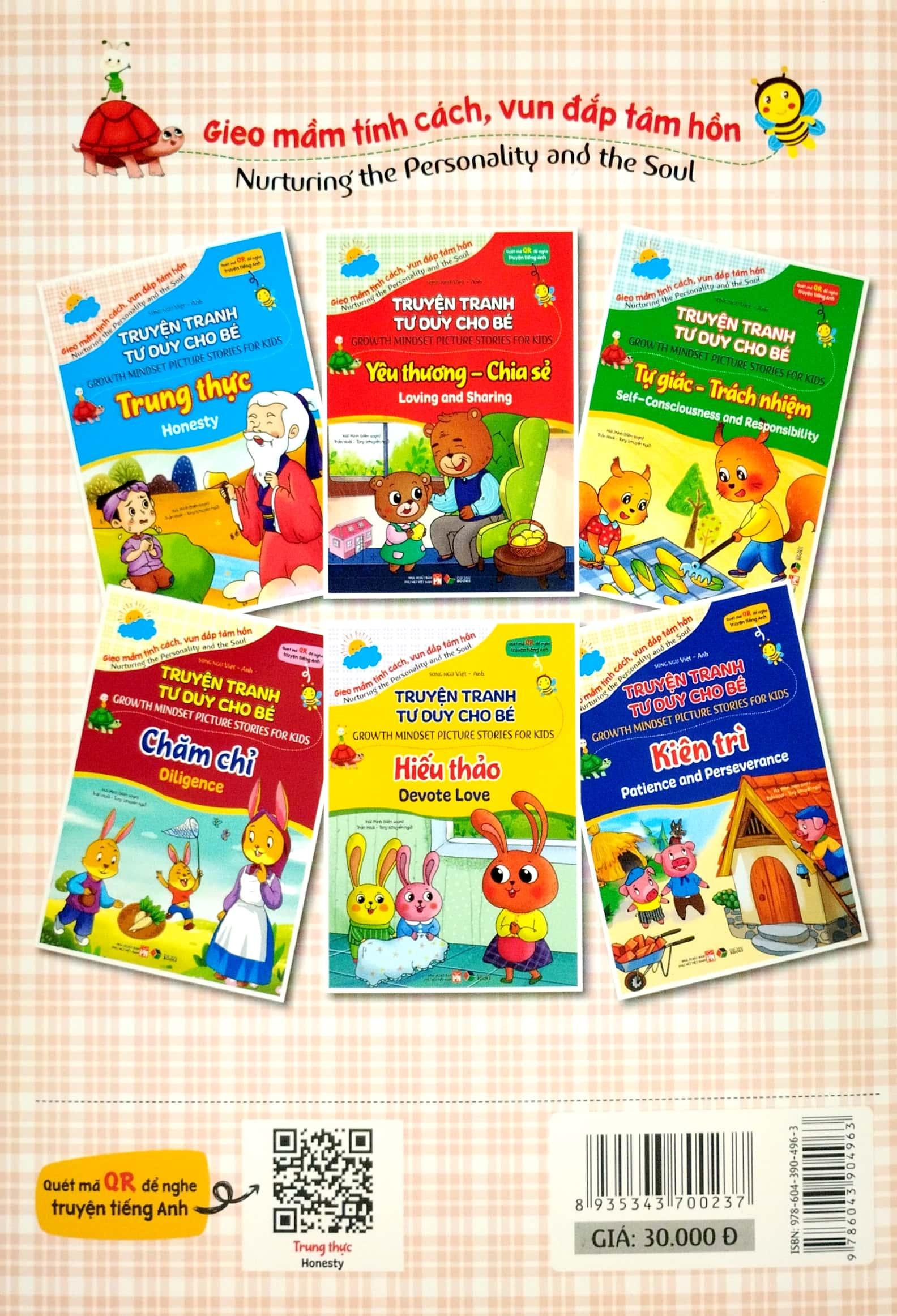 Truyện Tranh Tư Duy Cho Bé - Song Ngữ Việt-Anh - Trung Thực