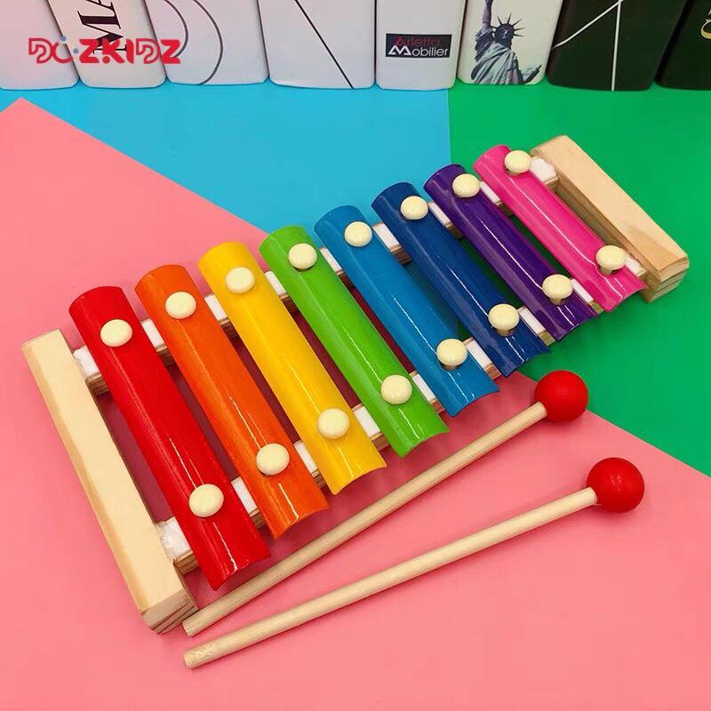 Đồ chơi âm nhạc - Đàn xylophone 8 âm bằng gỗ - DOZKIDZ