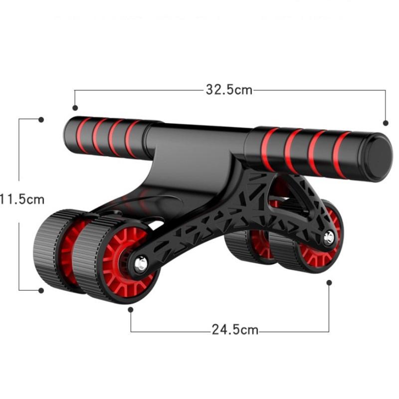 Four Wheeled Ab Roller Arms Belly Core Abdominal Exercise Fitness Trainer Home Gym Workout Bodybuilding Equipment