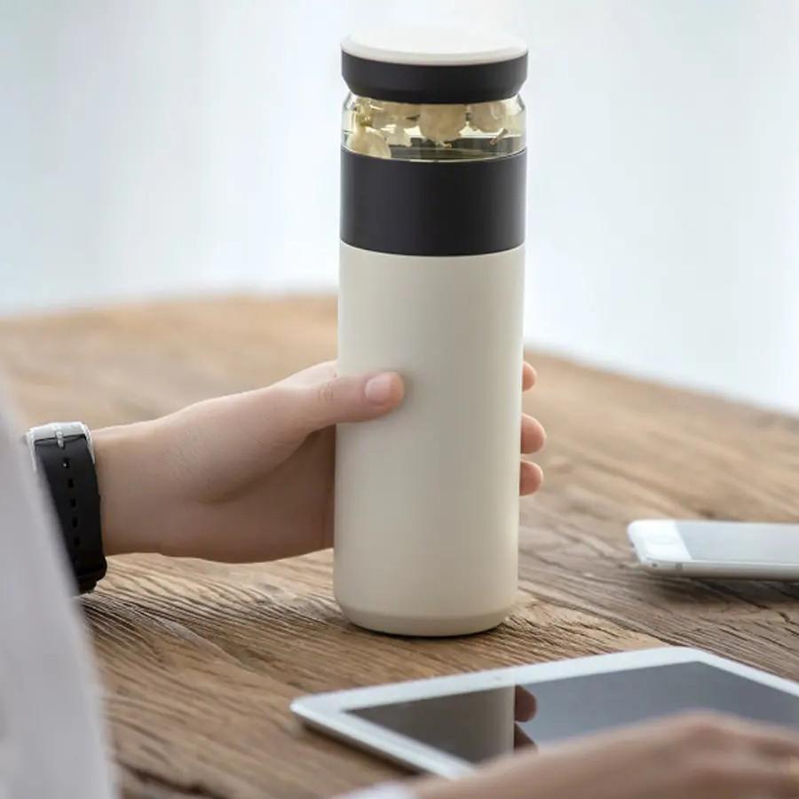 Bình Nước Giữ Nhiệt Fun Home Tích Hợp Bộ Phận Pha Trà 520ml Đa Năng Tiện Dụng Hàng nhập khẩu