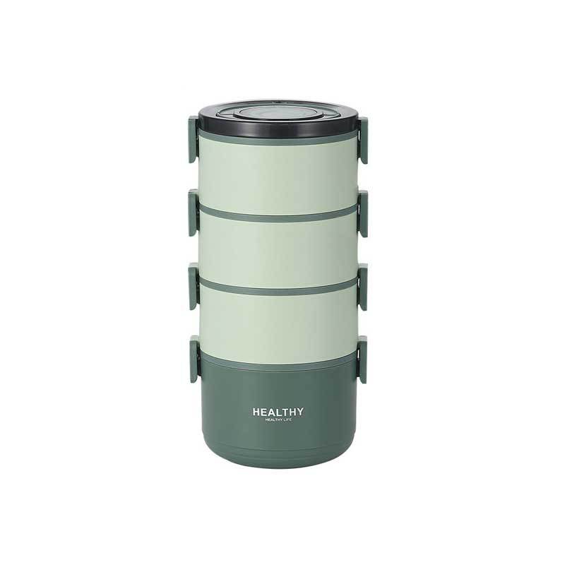Hộp Cơm, Cặp Lồng Giữ Nhiệt Inox 304 Cao Cấp, Giữ Nhiệt 8-12 tiếng Dung Tích 2200ml HEALTHY Chính Hãng