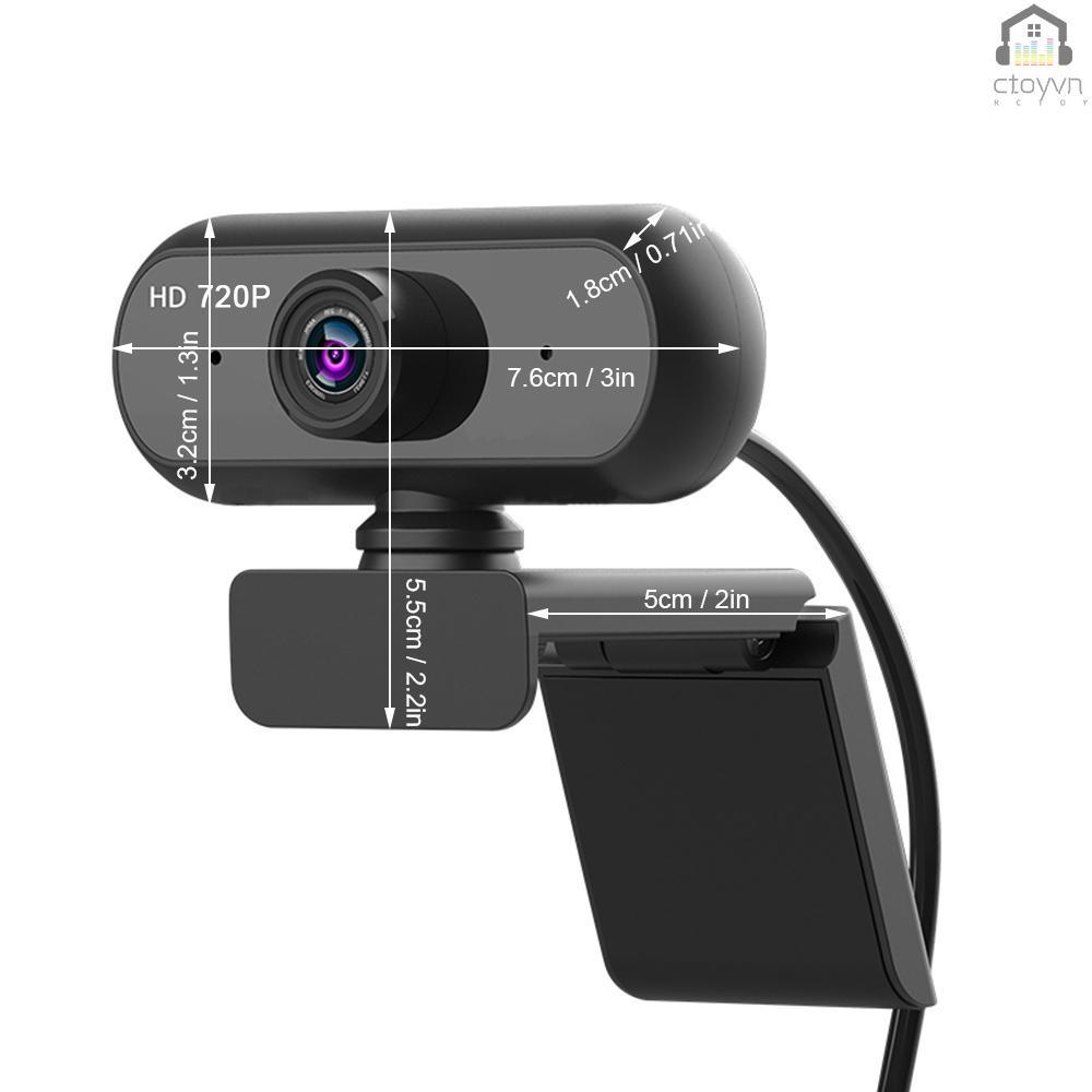 Webcam toàn diện HD 720P cổng USB 2.0 có micro cho laptop