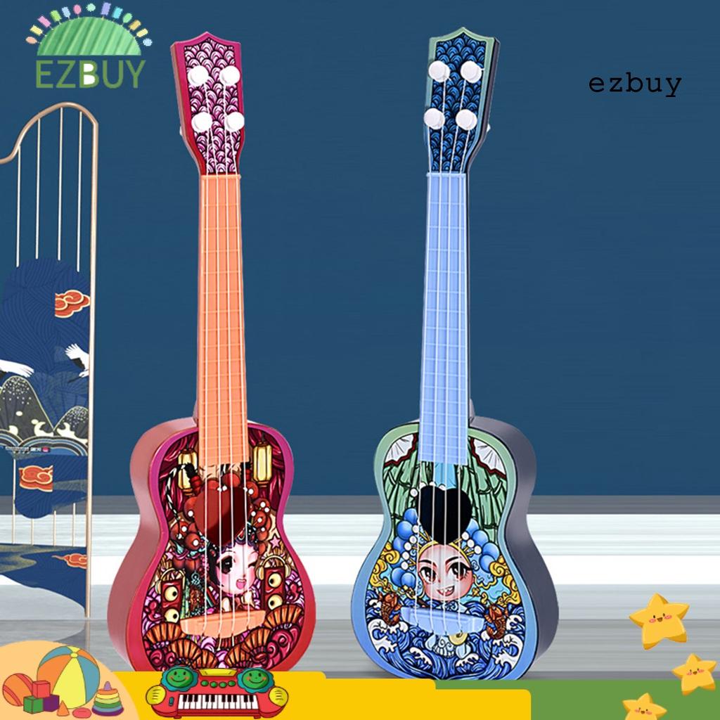 EY-Beginner Ukulele Compact Exquisite Workmanship Smooth Surface Red Mini Instrument Ukulele Toy Kids Gift